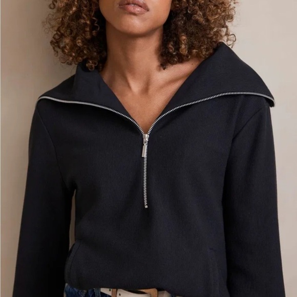 Mint Velvet Sweaters - MINT VELVET Zip Up Jumper Pullover Sweater